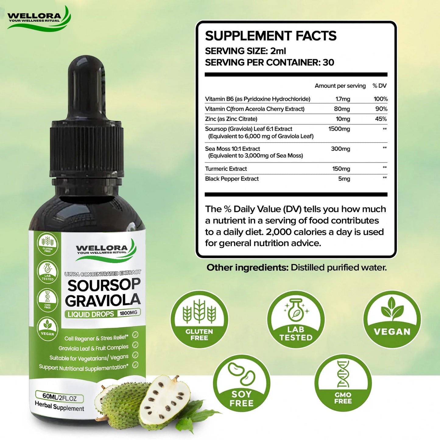 100% Pure Organic Soursop Extract